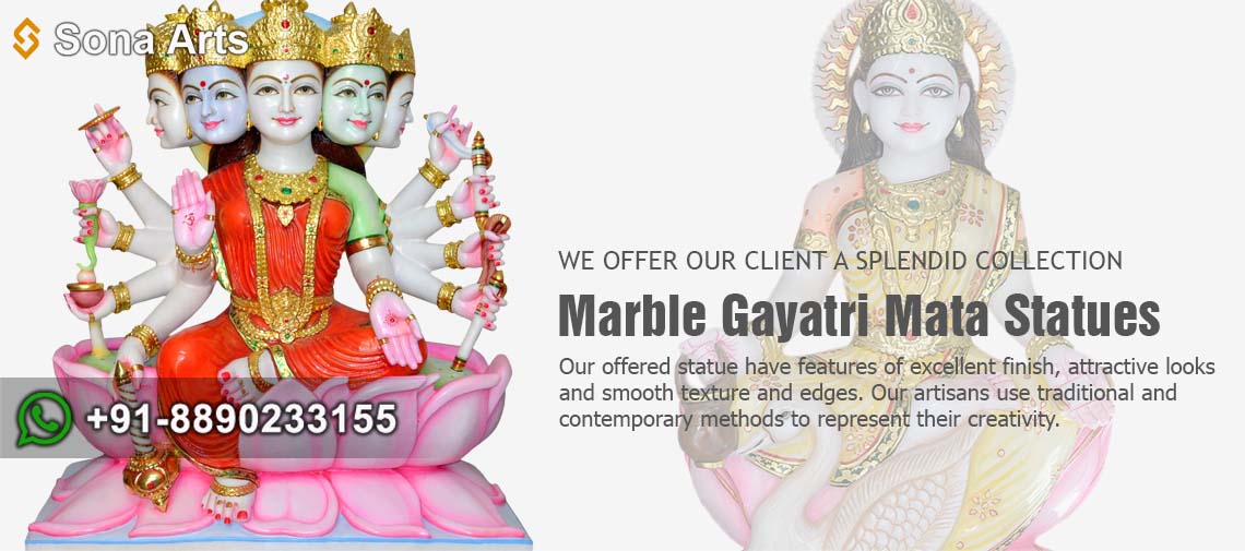 Marble Gayatri Mata Statues