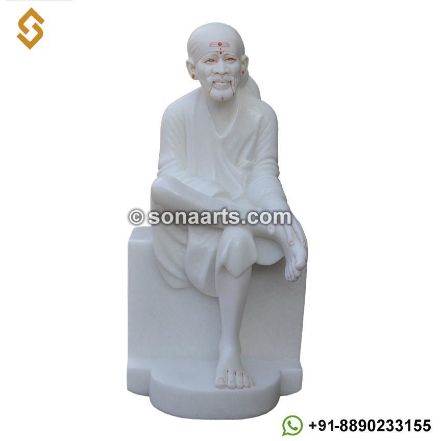 Sai Baba marble statue