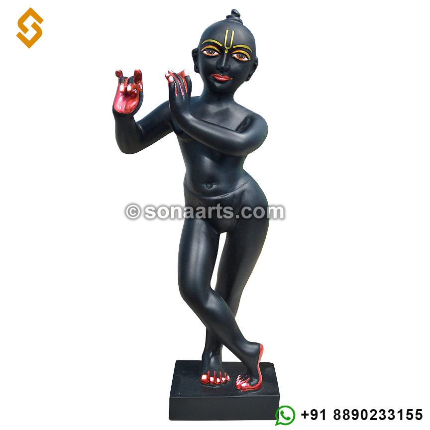 Black Lord krishna Statue