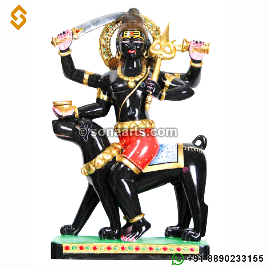 Black Marble Bhairav Statue