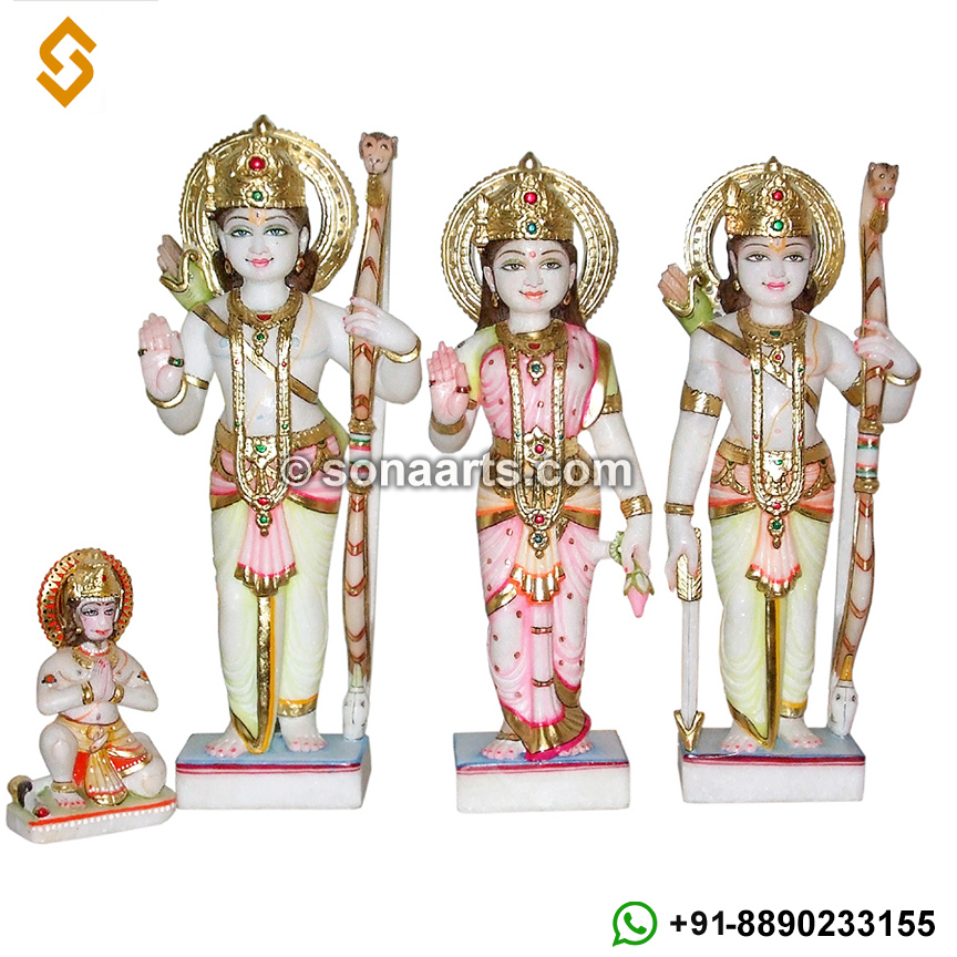 Exquisite Ram Darbar Statue from marble