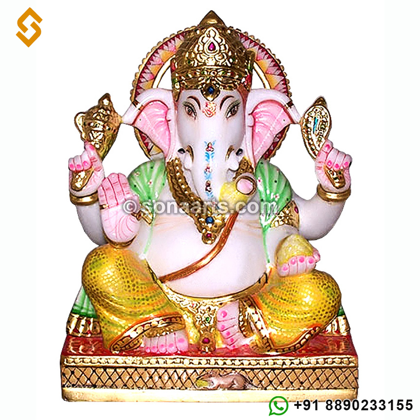 Ganesha deity made of Marble stone