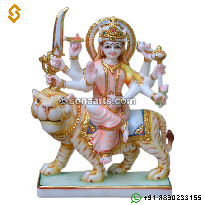 Goddess Durga marble Statues