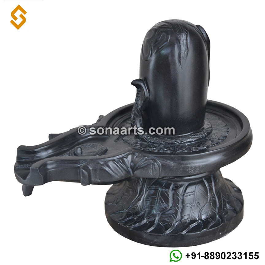 Handmade Shivling with Carving