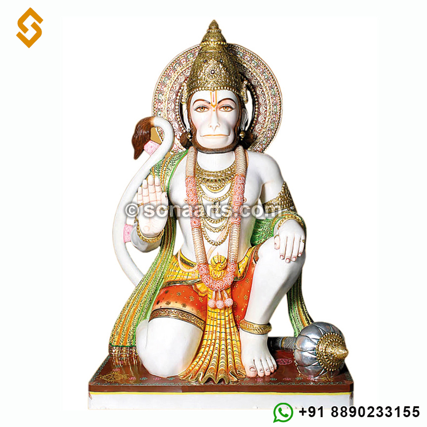 Lord Hanuman with blessings hand