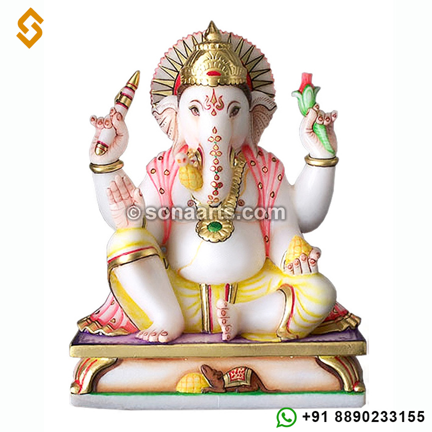 Makarana Marble Ganesh Statue for temple