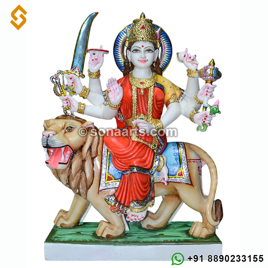 Marble Durga Statue