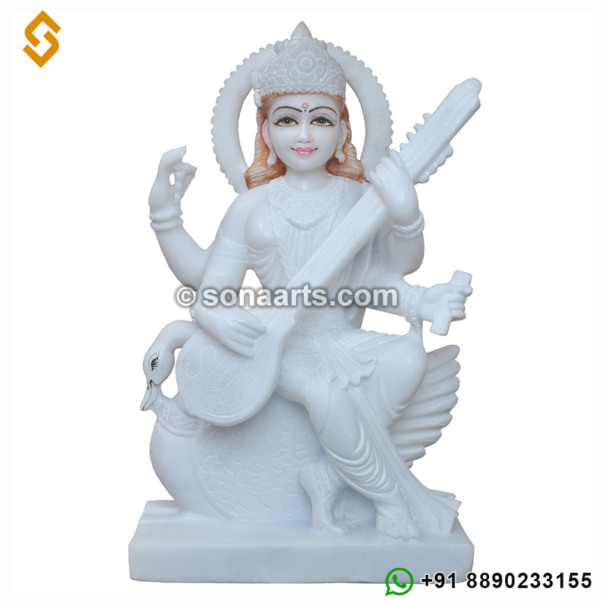 Marble Goddess Saraswati Statue online