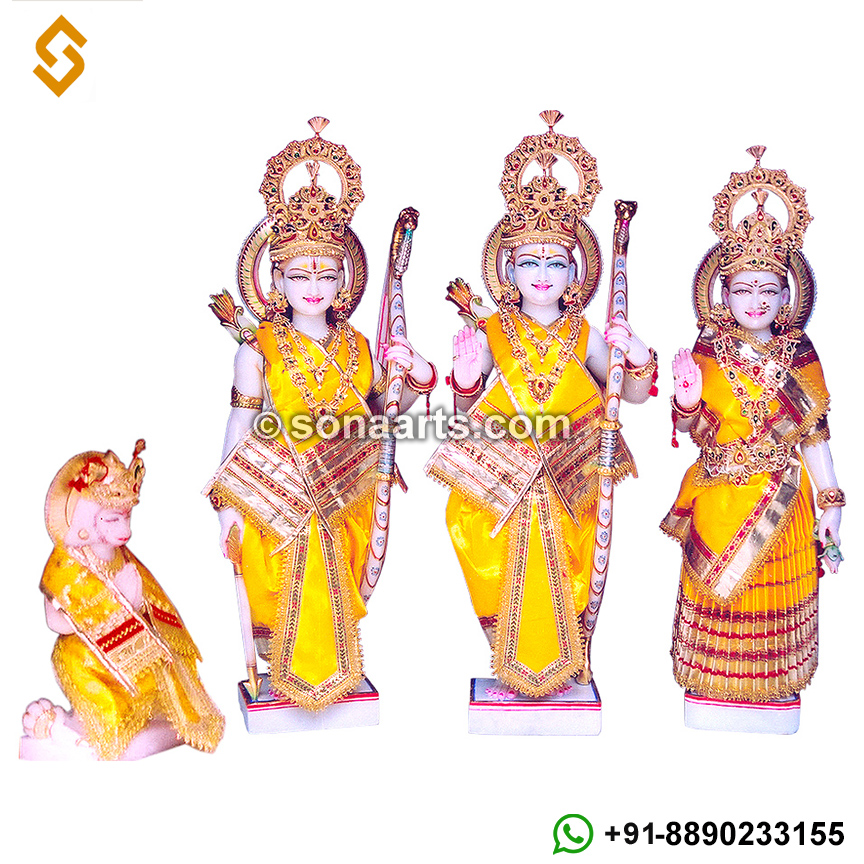 Marble Lord Ram Sita Laxman Statues