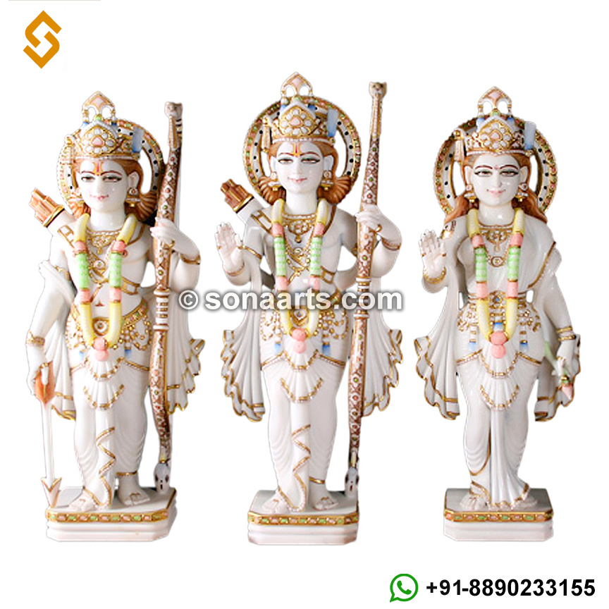 Marble Ram darbar Statues for temple