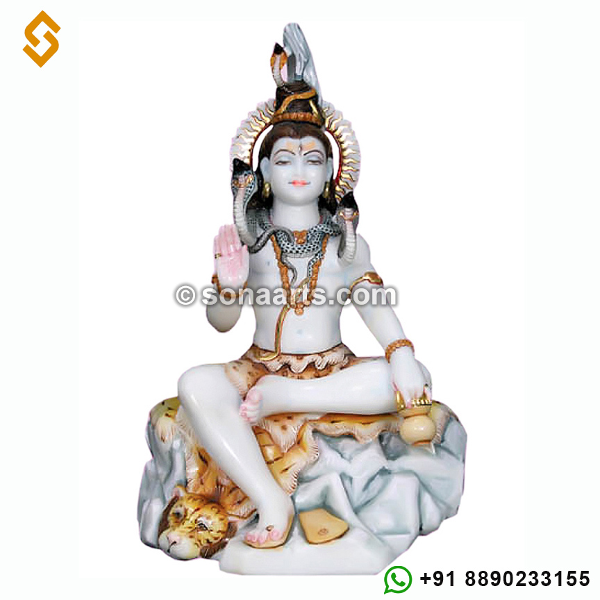 Marble Shankar Statue for Mandir