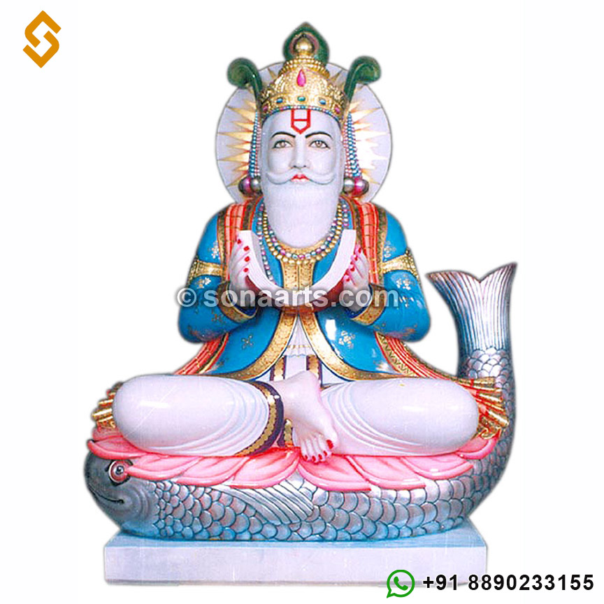 Marble Statues of Lord Jhulelal