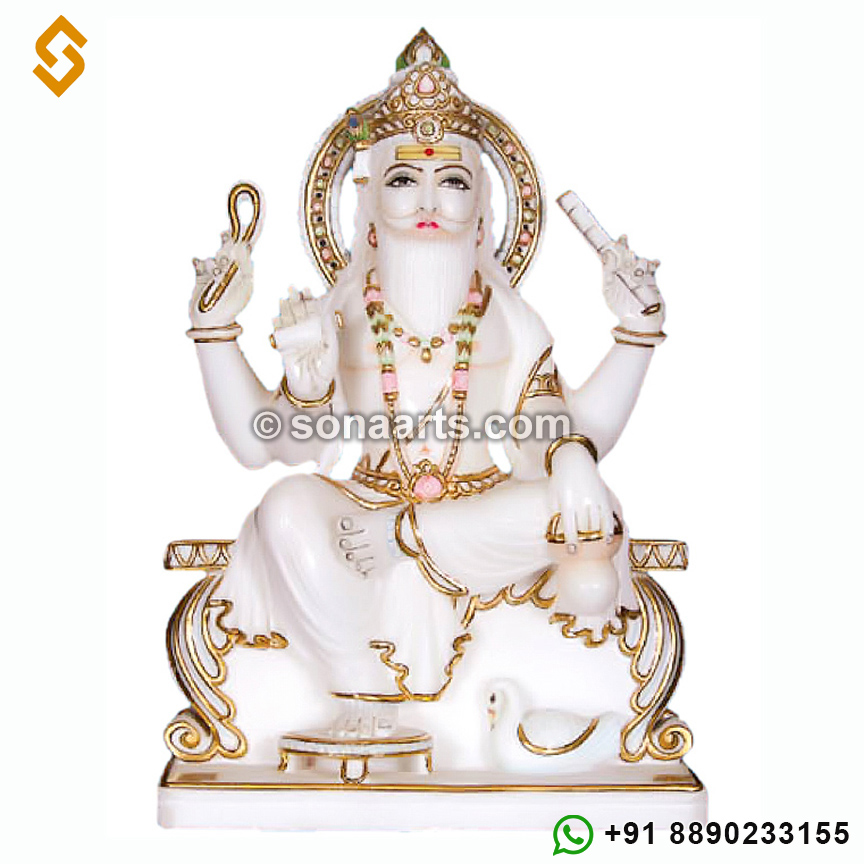 Marble Statues of Lord Vishwakarma ji