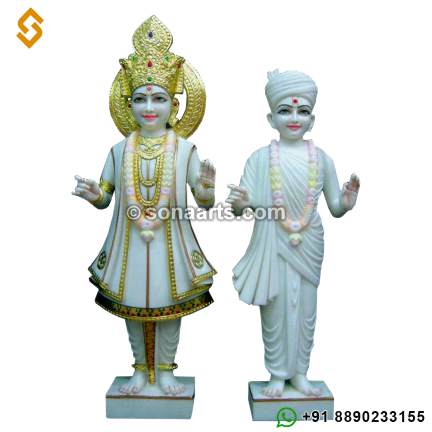 Marble Swaminarayan and Gunatitanand Swami Murti