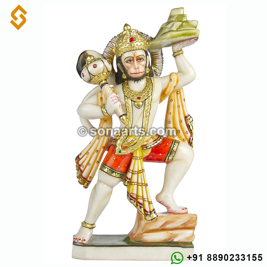 Marble Veer hanuman statue