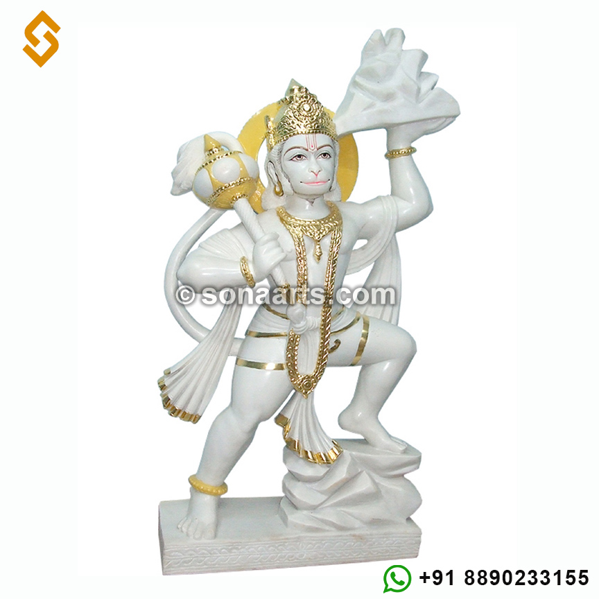 Marble hanuman Statue from marble stone