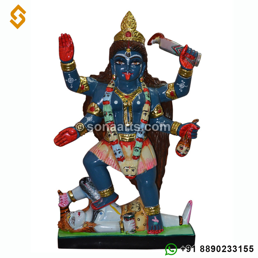 Marble kali hindu goddess statue