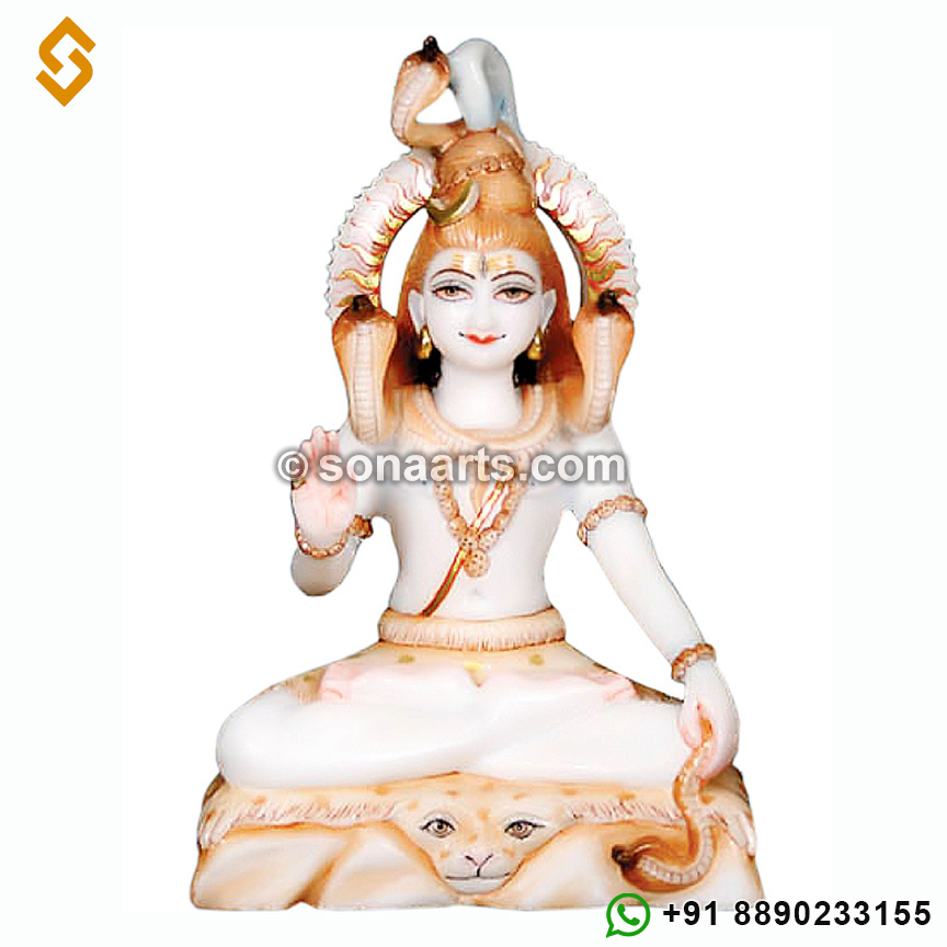 Marble lord shankar Statue
