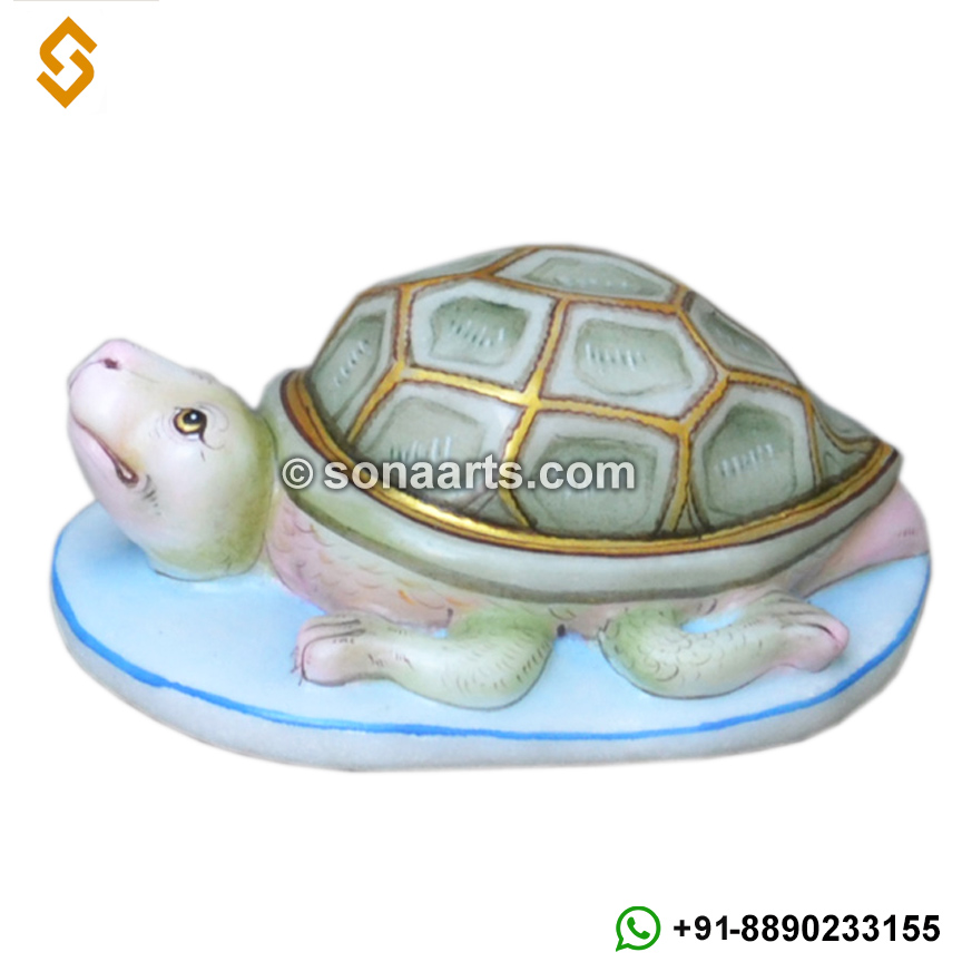 Marble tortoise statue