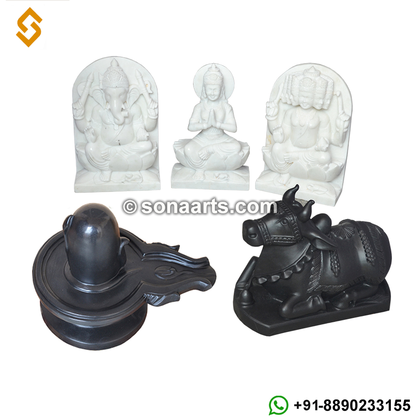 Pure Marble Shiv Parivar Statue for temple