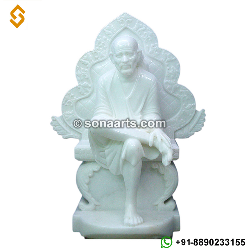 Sai Baba Murti from makrana marble statue