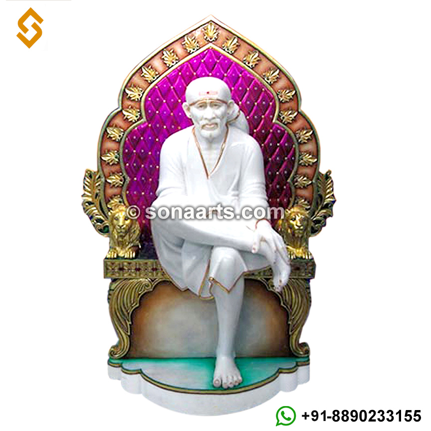 Sai Baba statue singhasan