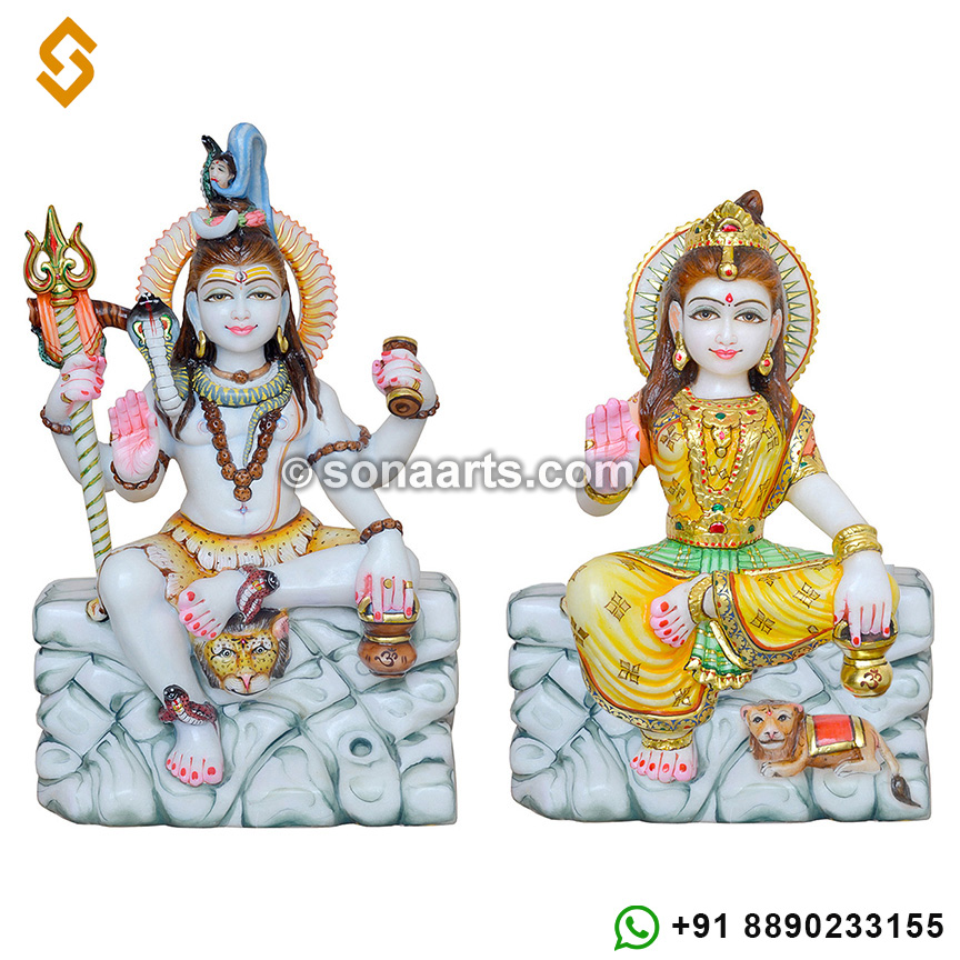 Shankar and parvati Statue