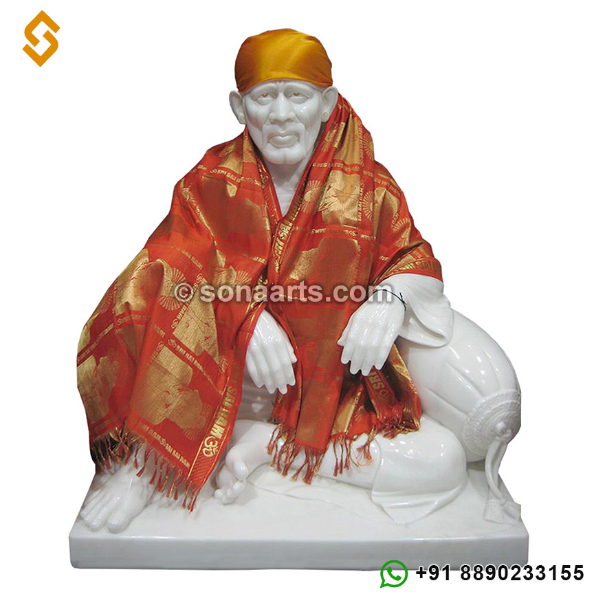 Shri Dwarka Mai Marble Statue
