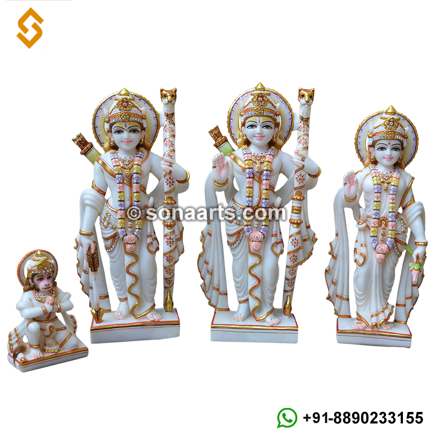 Shri Ram Darbar Statue from Makrana Marble