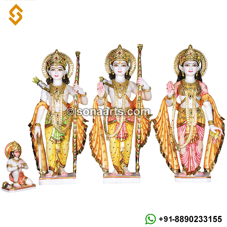 Superior quality Marble Ram Darbar Statues