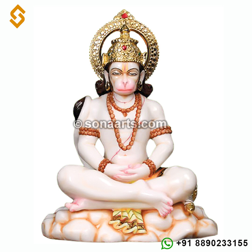 White Lord Hanuman ji statue