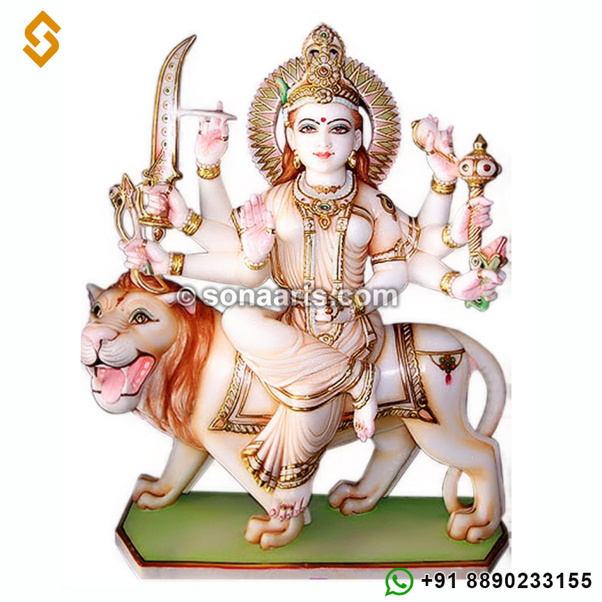White Marble Durga Mata statue