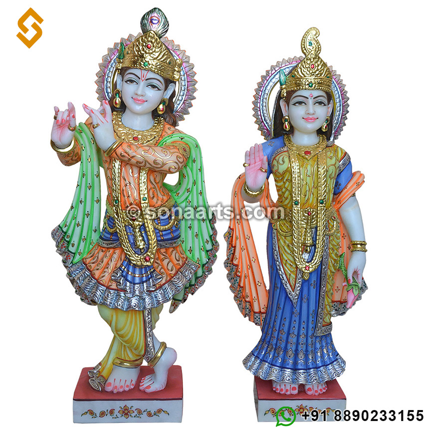 buy marble radha krishna murti online