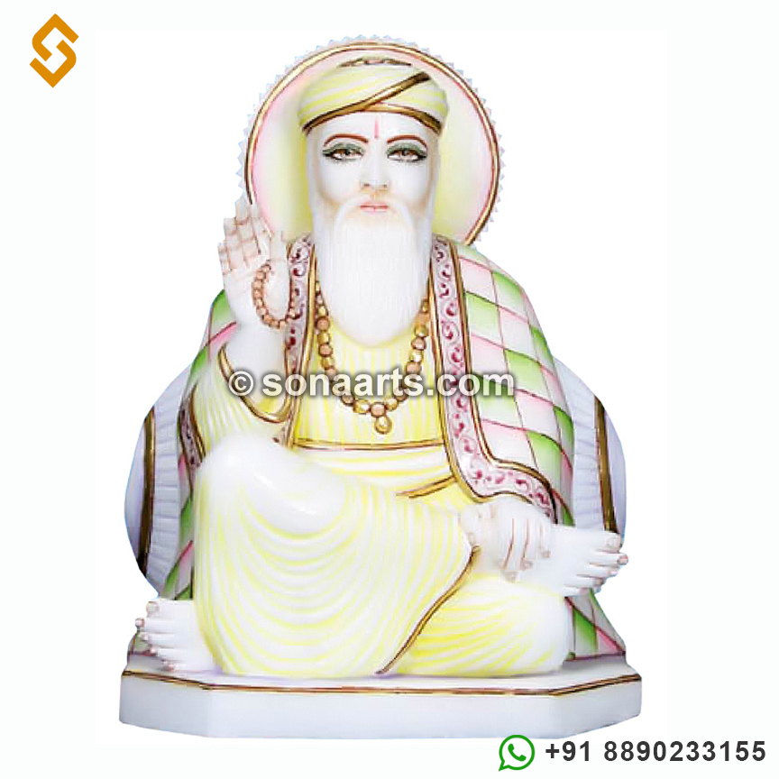 white Marble Guru Nanak Statue
