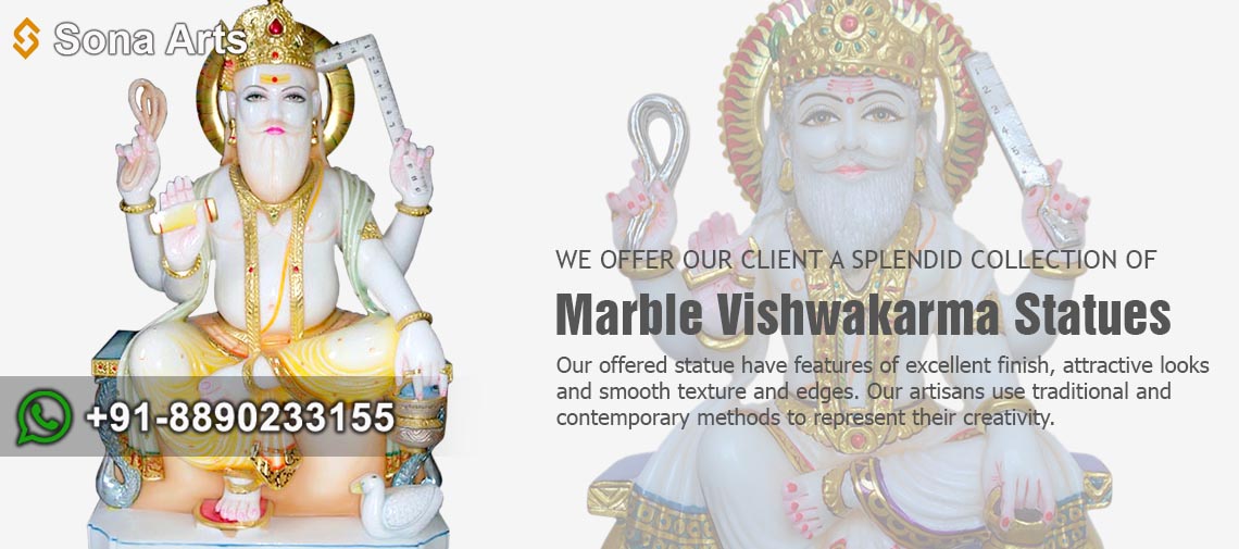 Marble Vishwakarma Statues