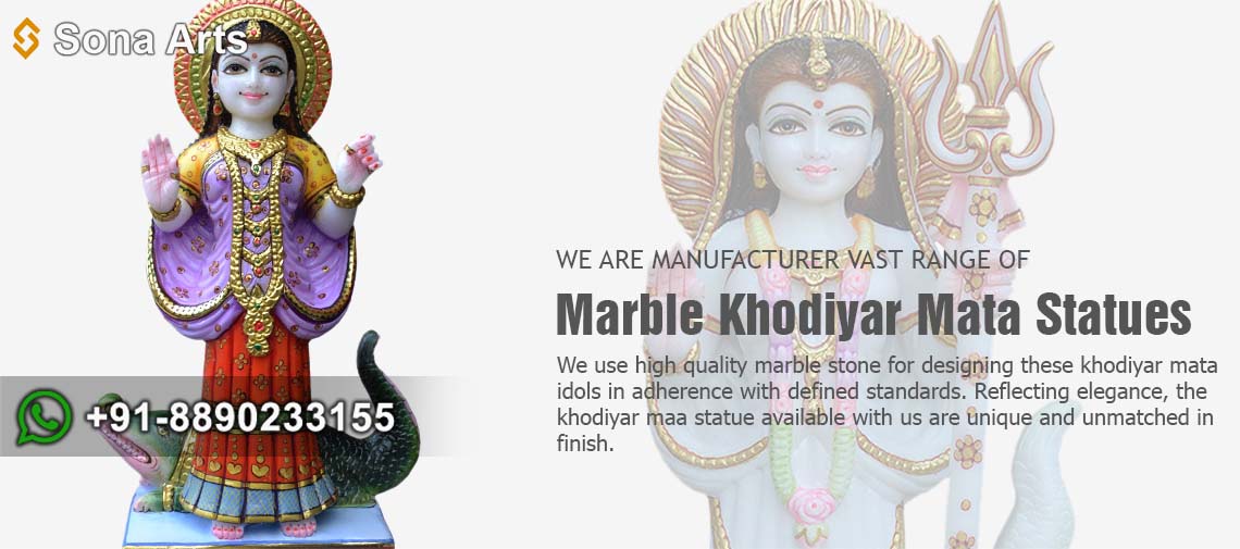 Marble Khodiyar Mata Statues