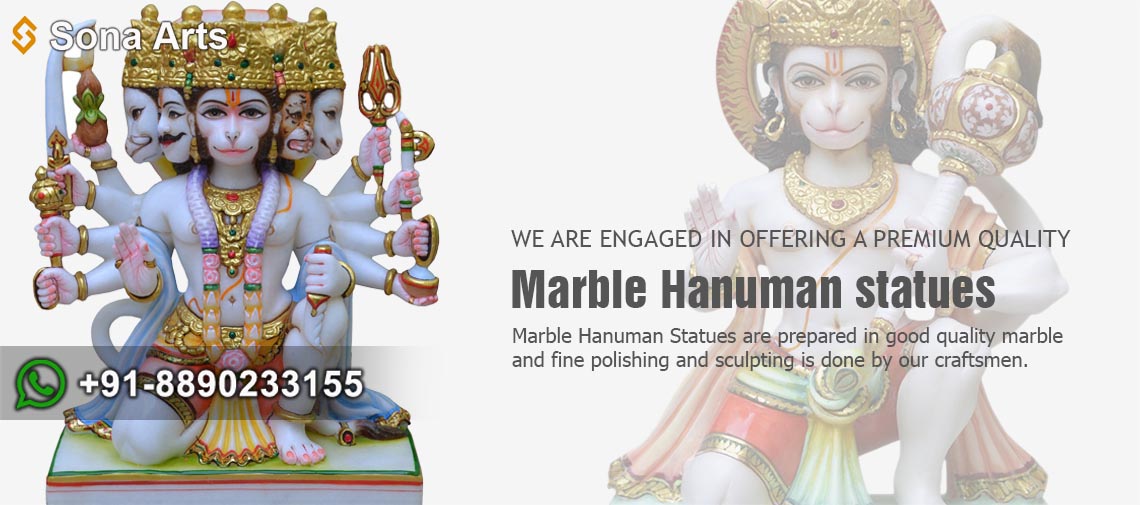 Marble Hanuman statues