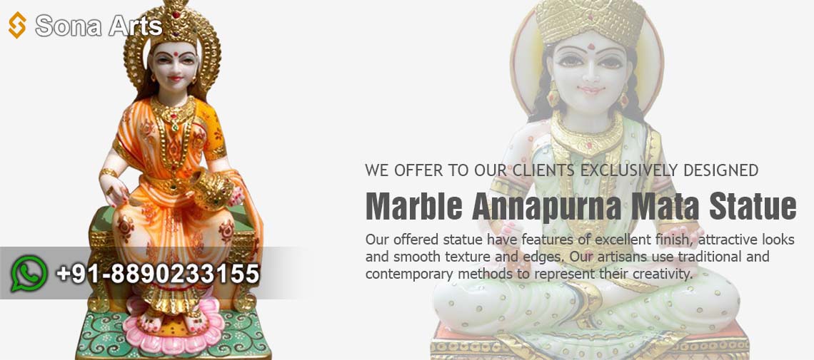 Marble Annapurna Mata Statues