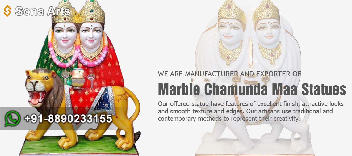 Marble Chamunda Maa Statues