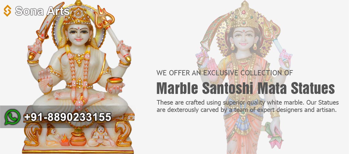 Marble Santoshi Mata Statues